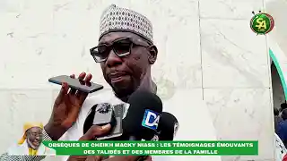 Obsèques de Cheikh Macky Niass: Vive émotion et témoignages marquants sur le défunt