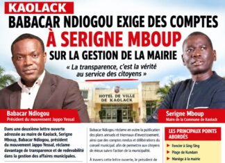 Deuxième lettre ouverte à Monsieur le maire de Kaolack : Exigence de transparence et de redevabilité