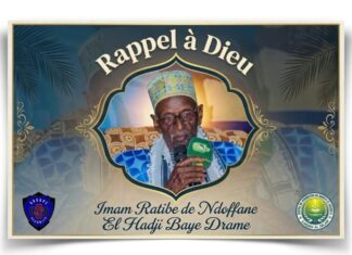 Rappel à Dieu de l’Imam Ratib El Hadji Baye Dramé: le Groupe USO Sécurité Internationale présente ses condoléances